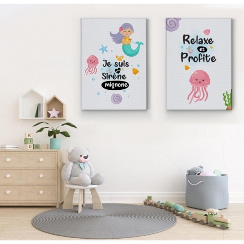 2 sets Relax and Enjoy -  Home - SWEET MURALE