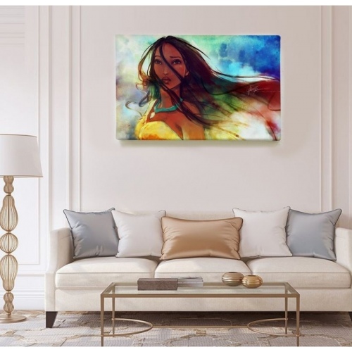 Pocahontas Watercolor  - SWEET MURALE