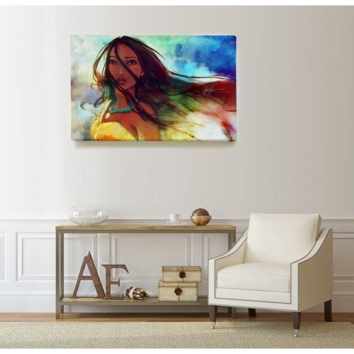 Pocahontas Watercolor  - SWEET MURALE