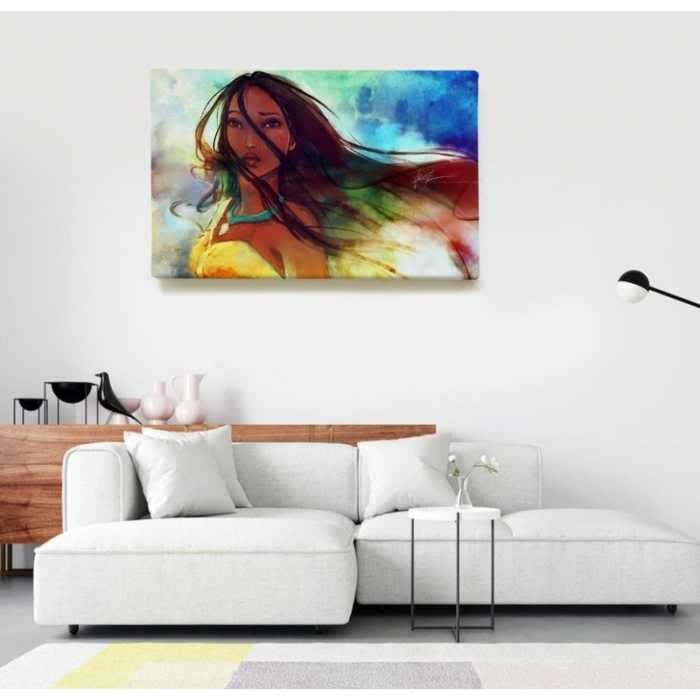 Pocahontas Watercolor  - SWEET MURALE