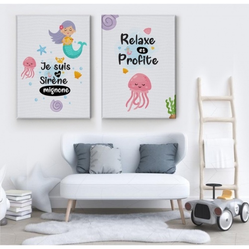 2 sets Relax and Enjoy -  Home - SWEET MURALE