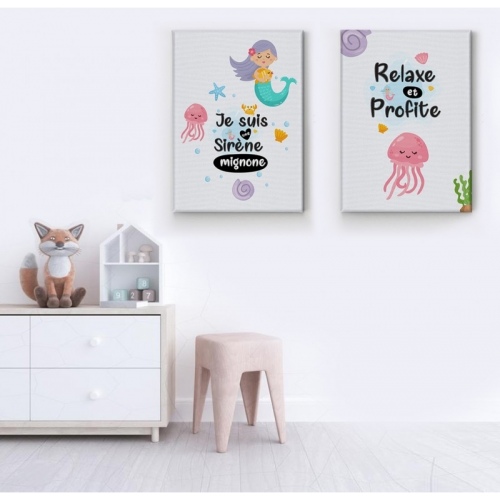 2 sets Relax and Enjoy -  Home - SWEET MURALE