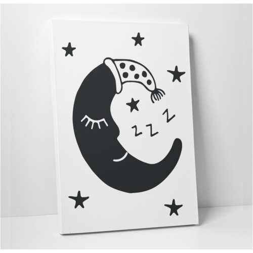 sleeping moon -  Illustrations - SWEET MURALE