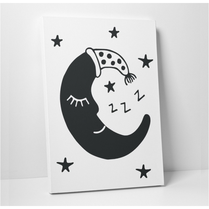sleeping moon -  Illustrations - SWEET MURALE