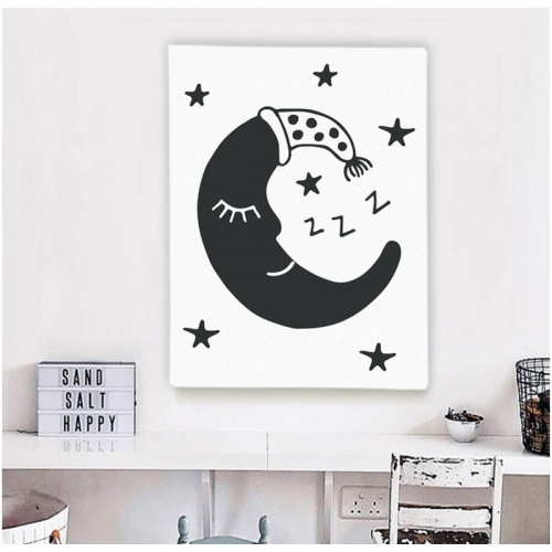 sleeping moon -  Illustrations - SWEET MURALE