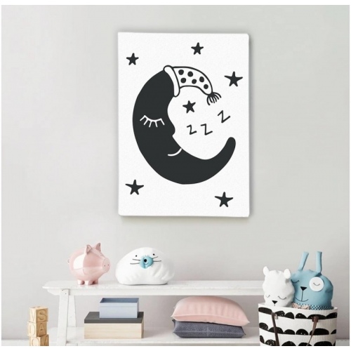sleeping moon -  Illustrations - SWEET MURALE