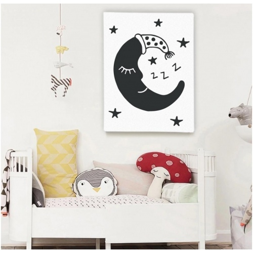 sleeping moon -  Illustrations - SWEET MURALE