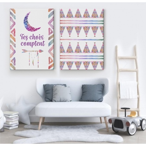 2 panneaux Tes choix comptent -  Accueil - SWEET MURALE