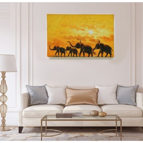 Troop of elephants  - SWEET MURALE