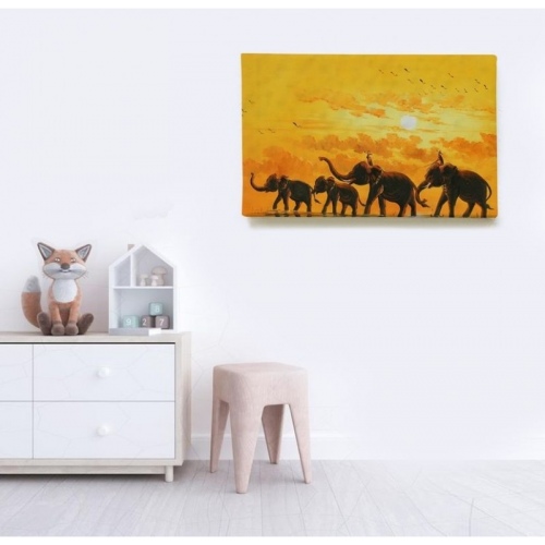 Troupe d'éléphants  - SWEET MURALE