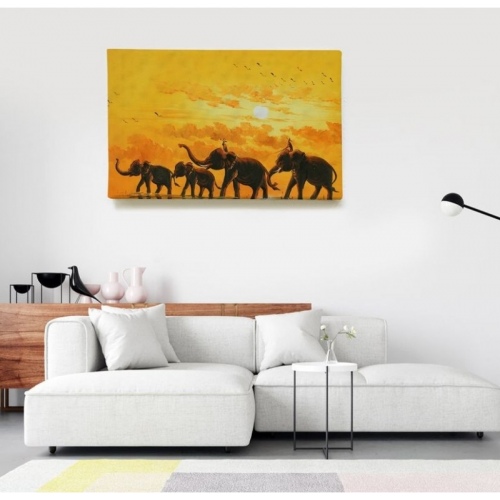 Troupe d'éléphants  - SWEET MURALE