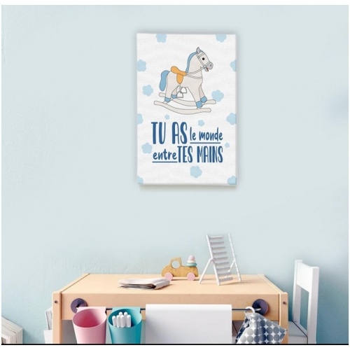 You have the world in your blue hands -  Illustrations - SWEET MURALE