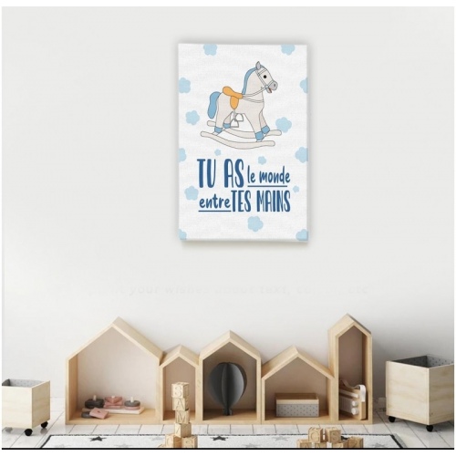 You have the world in your blue hands -  Illustrations - SWEET MURALE