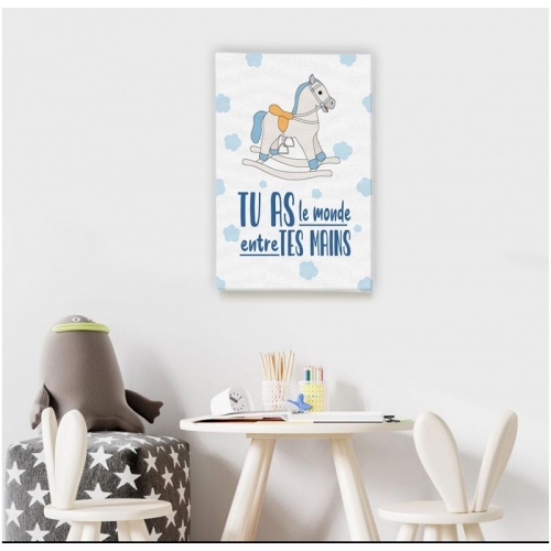 You have the world in your blue hands -  Illustrations - SWEET MURALE