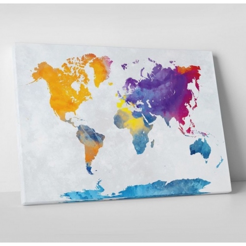 Watercolour World Map  - SWEET MURALE