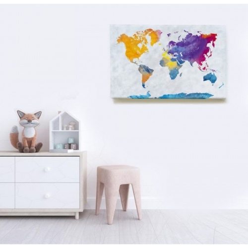 Watercolour World Map  - SWEET MURALE