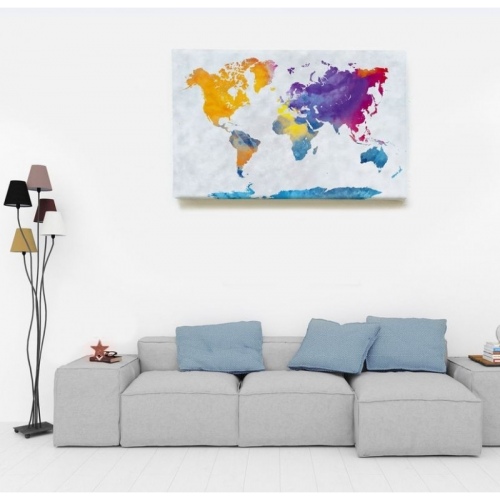 Watercolour World Map  - SWEET MURALE