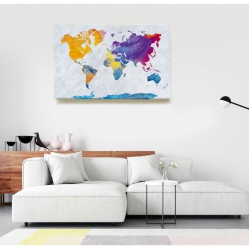 Watercolour World Map  - SWEET MURALE