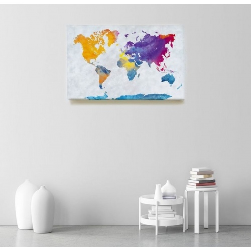 Watercolour World Map  - SWEET MURALE