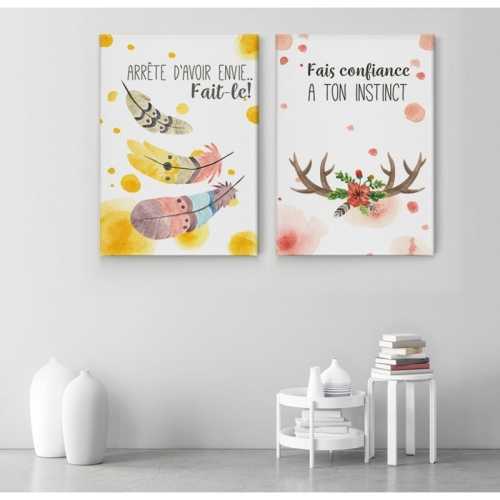 2 sets Stop wanting to do it Yellow Red -  Home - SWEET MURALE