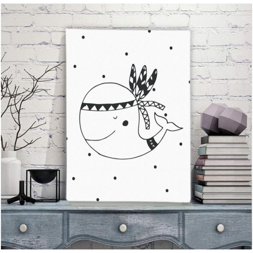 Whale Sketch -  Illustrations - SWEET MURALE