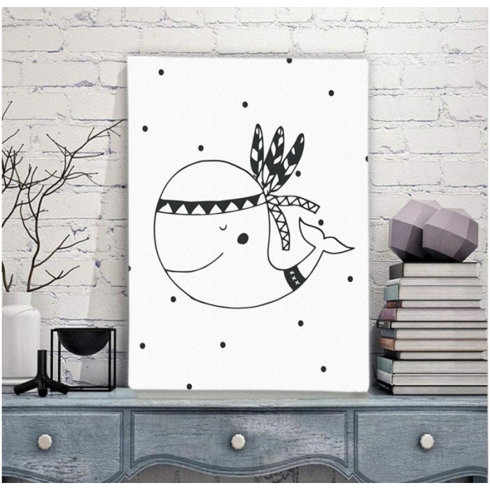 Whale Sketch -  Illustrations - SWEET MURALE