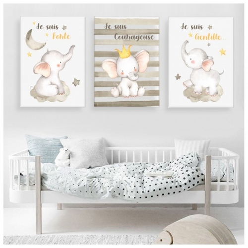 3 sets I am brave I am kind -  Set of 3 pieces - SWEET MURALE