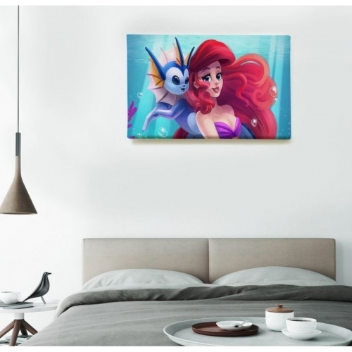 Arielle La petite sirène et son ami  - SWEET MURALE