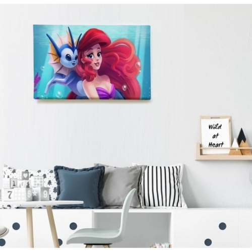 Arielle La petite sirène et son ami  - SWEET MURALE