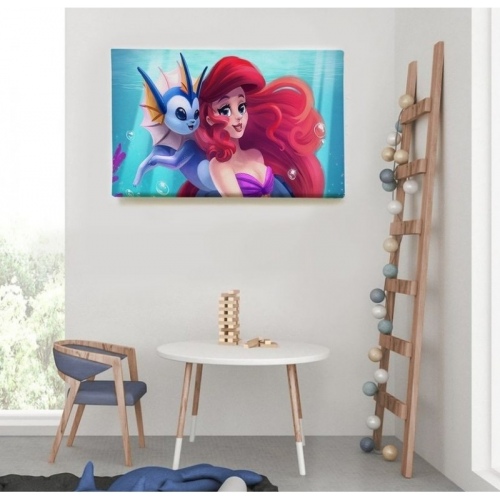 Arielle La petite sirène et son ami  - SWEET MURALE