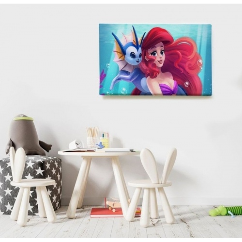 Arielle La petite sirène et son ami  - SWEET MURALE