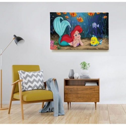 Arielle La petite sirène sous l'eau  - SWEET MURALE