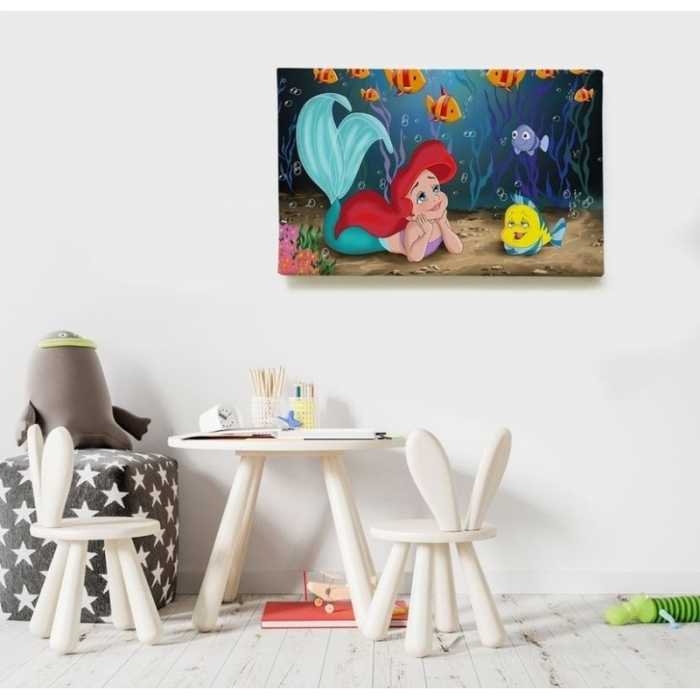 Arielle La petite sirène sous l'eau  - SWEET MURALE