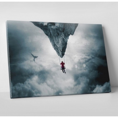 Balancoire dans le vide  - SWEET MURALE