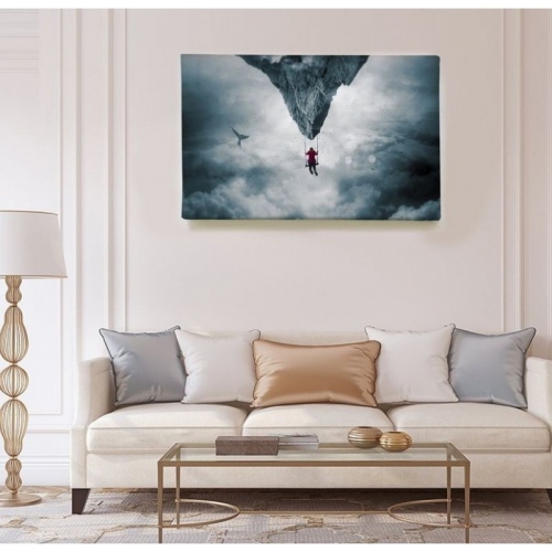 Balancoire dans le vide  - SWEET MURALE