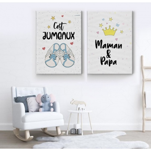 2 sets It’s Jumeaux -  Home - SWEET MURALE