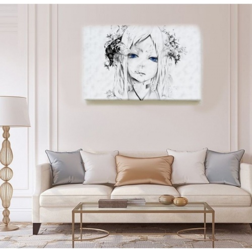 Blue eyes Sketch  - SWEET MURALE