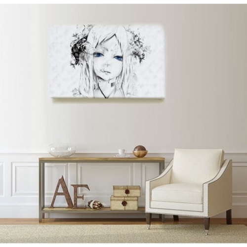 Blue eyes Sketch  - SWEET MURALE