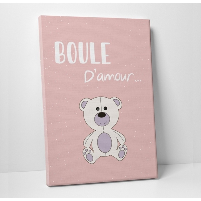 Love ball Pink background -  Illustrations - SWEET MURALE