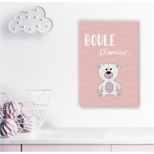 Love ball Pink background -  Illustrations - SWEET MURALE