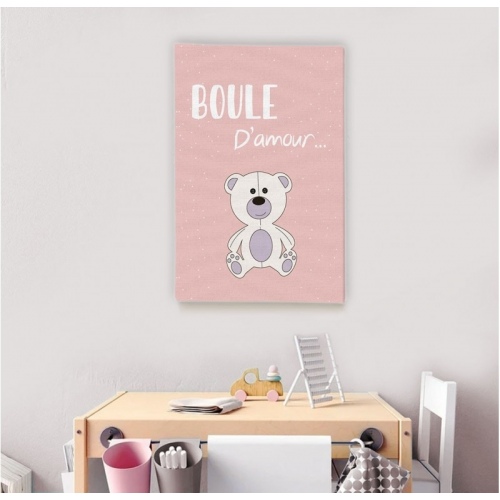 Love ball Pink background -  Illustrations - SWEET MURALE