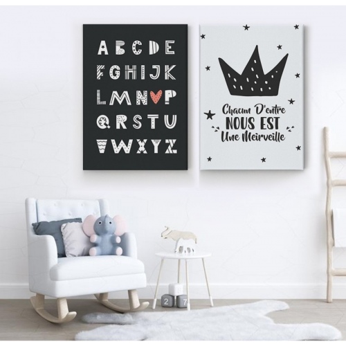 2 panneaux Chacune d'entre nous est merveilleuse -  Accueil - SWEET MURALE