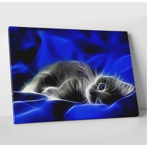 Chaton dans la soie  - SWEET MURALE