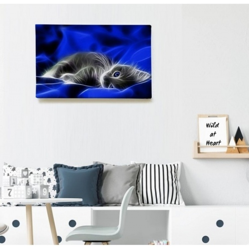 Chaton dans la soie  - SWEET MURALE