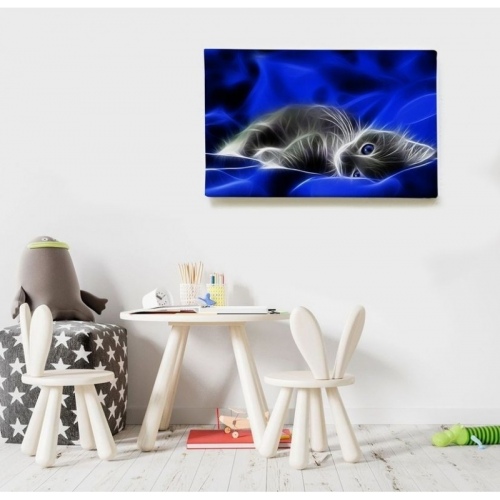 Chaton dans la soie  - SWEET MURALE