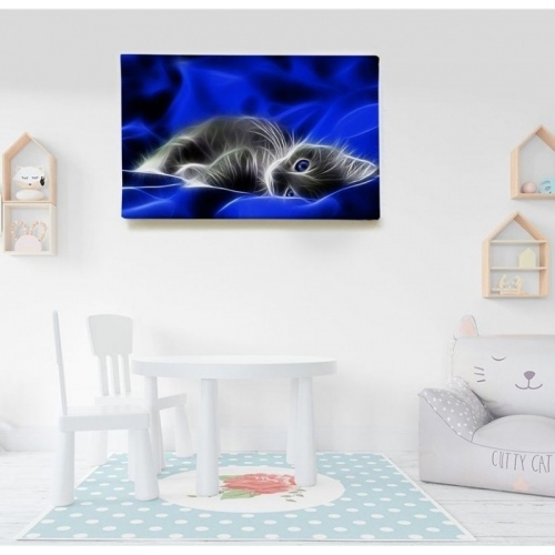 Chaton dans la soie  - SWEET MURALE