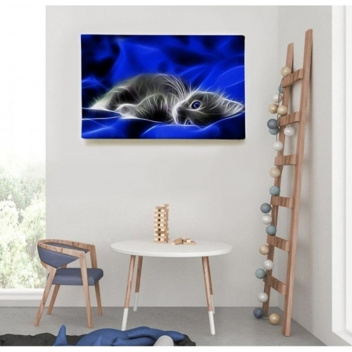 Chaton dans la soie  - SWEET MURALE