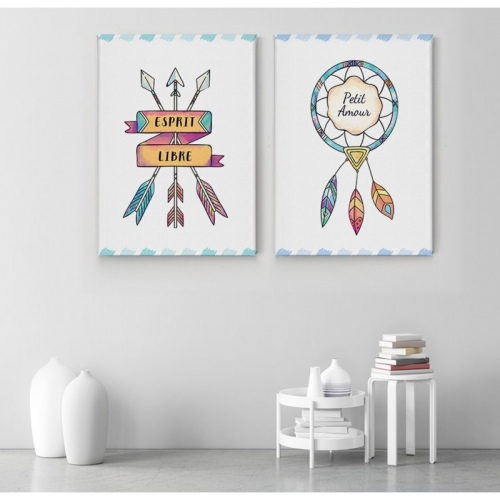 2 sets of Esprit Libre Petit Amour -  Home - SWEET MURALE