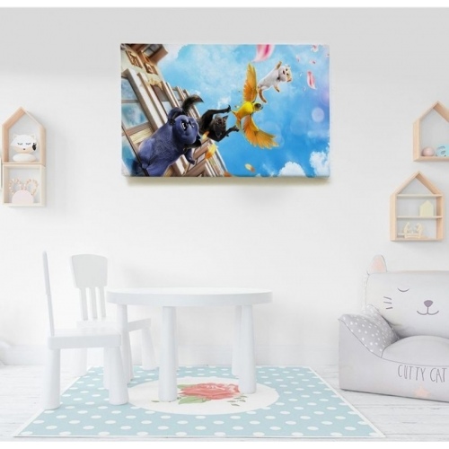 dessins animés Oscar et le monde des chats  - SWEET MURALE