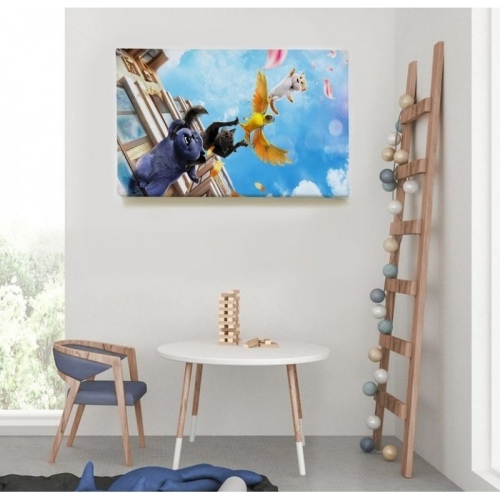 dessins animés Oscar et le monde des chats  - SWEET MURALE